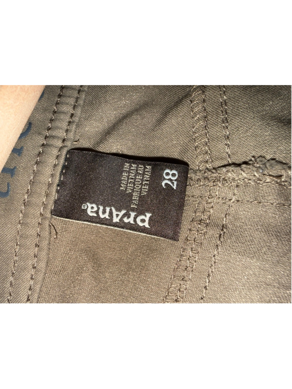 Men's Prana Shorts size 28 Prana Brion Brown Flat Front 10 in Inseam Hiking - Picture 7 of 8